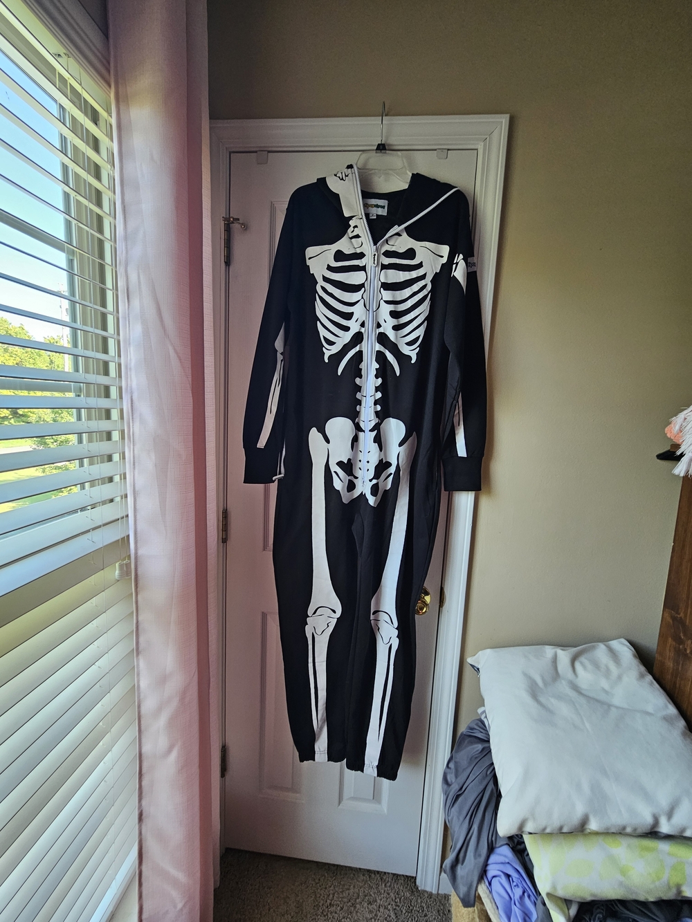 Tipsy Elves Black and White Kids Skeleton Jumpsuit Costume